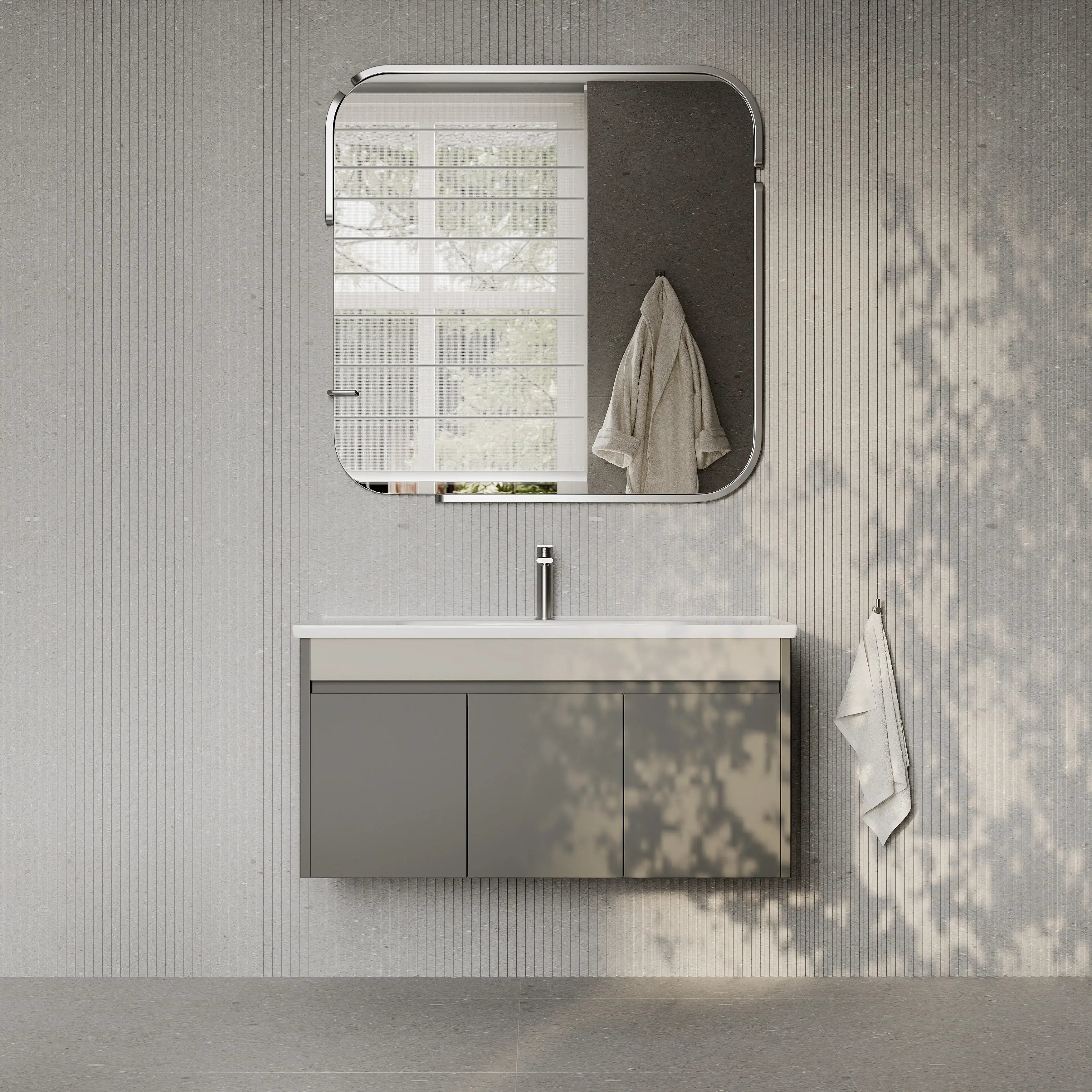 Darcy Matt Grey Vanity Unit with Ceramic Basin 1000mm