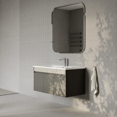 Darcy Matt Grey Vanity Unit with Ceramic Basin 1000mm