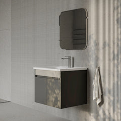 Darcy Matt Grey Vanity Unit with Ceramic Basin 600mm